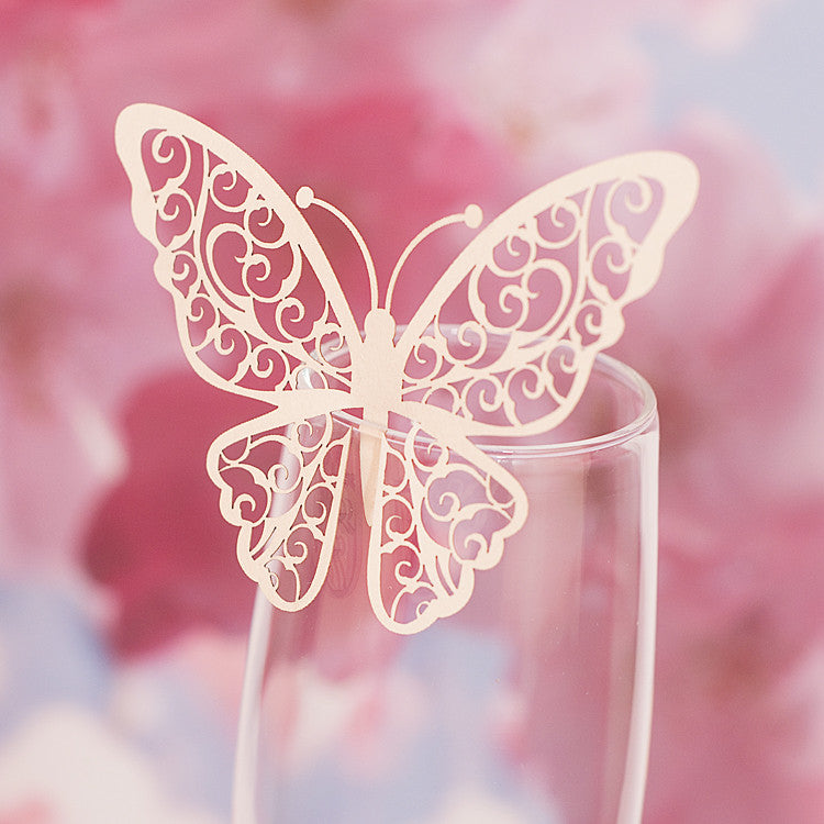 декоративний метелик на келих, декоративная бабочка на бокал